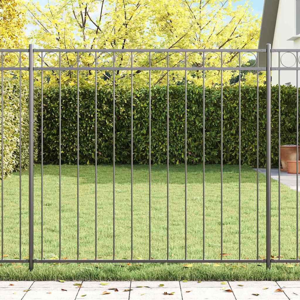 Elemento Recinzione ASSEN Grigio 170 x 120 cm Acciaio