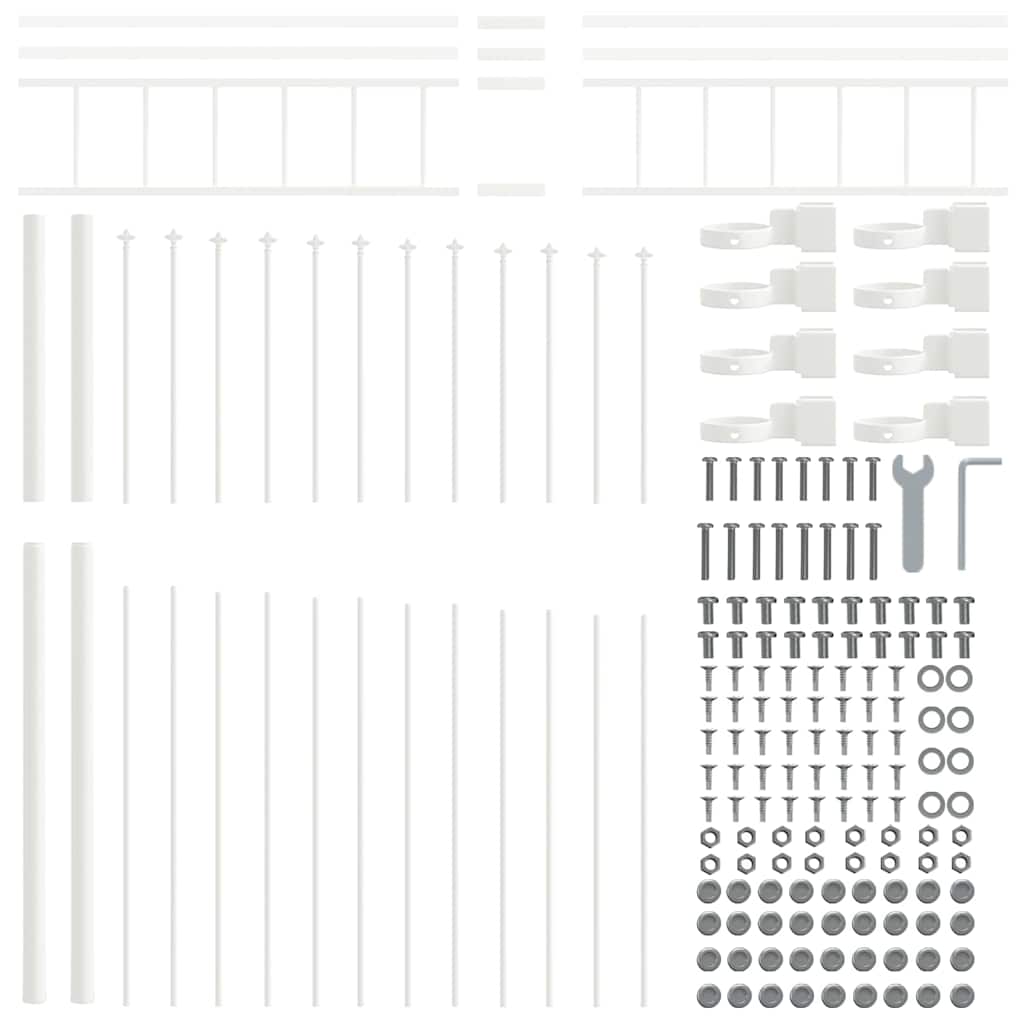 Recinzione da Giardino Woerden Bianco 170 x 225 cm