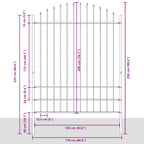 Recinzione da Giardino Woerden Bianco 170 x 225 cm