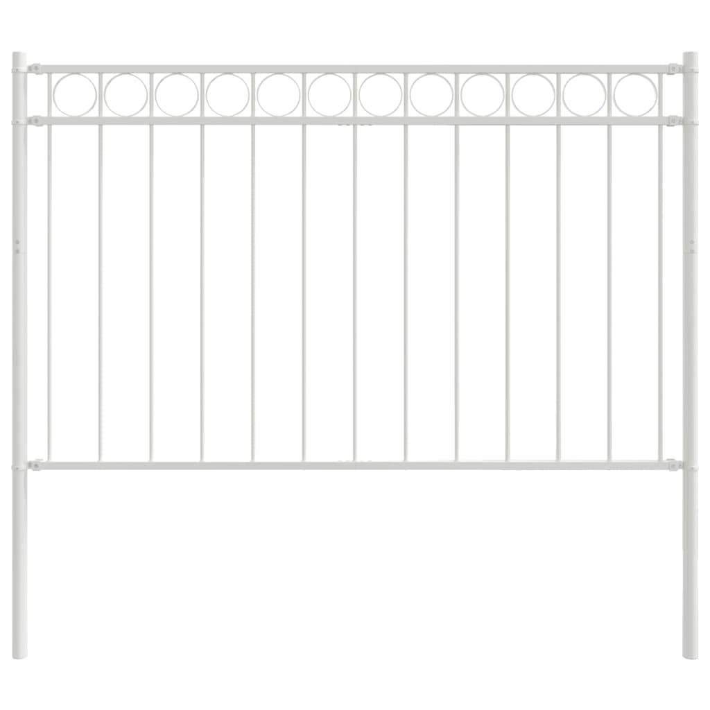 Elemento Recinzione ASSEN Bianco 170 x 150 cm Acciaio