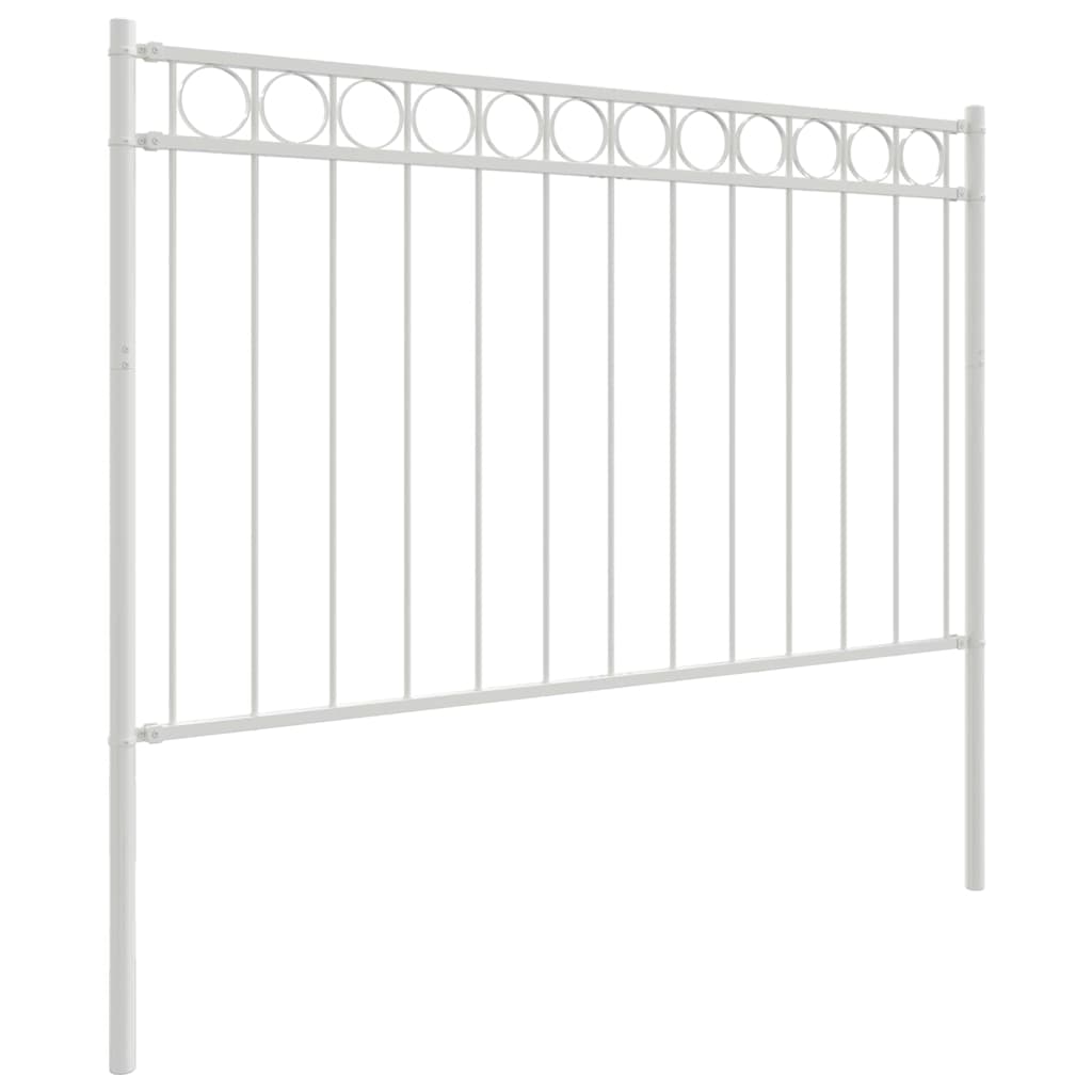 Elemento Recinzione ASSEN Bianco 170 x 150 cm Acciaio