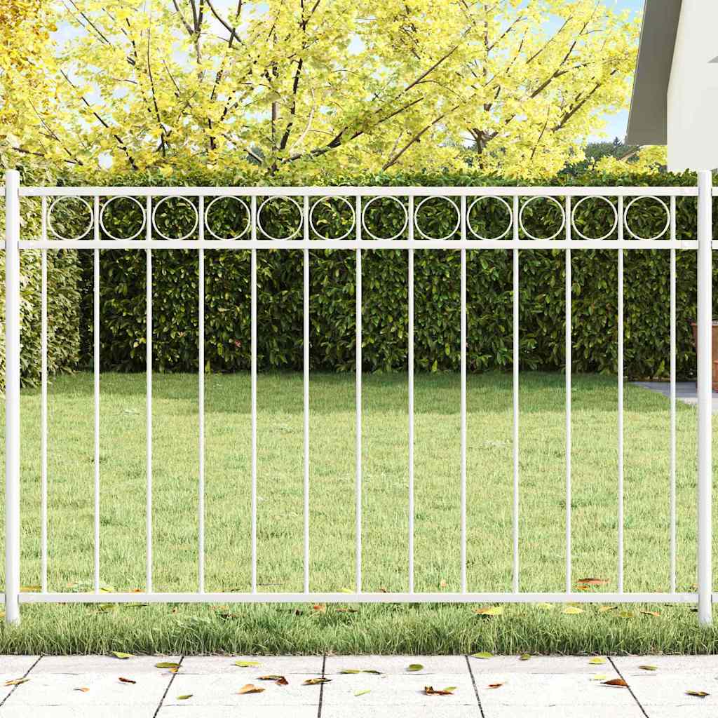 Elemento Recinzione ASSEN Bianco 170 x 80 cm Acciaio
