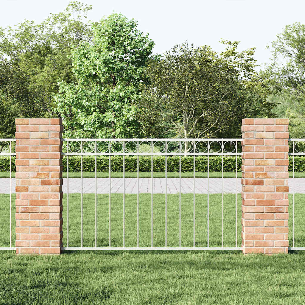 Elemento Recinzione ASSEN Bianco 170 x 80 cm Acciaio