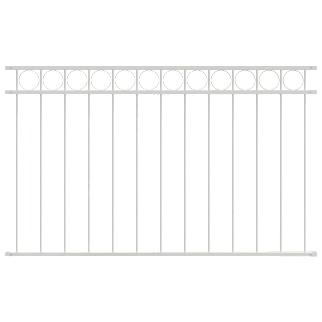 Elemento Recinzione ASSEN Bianco 170 x 80 cm Acciaio