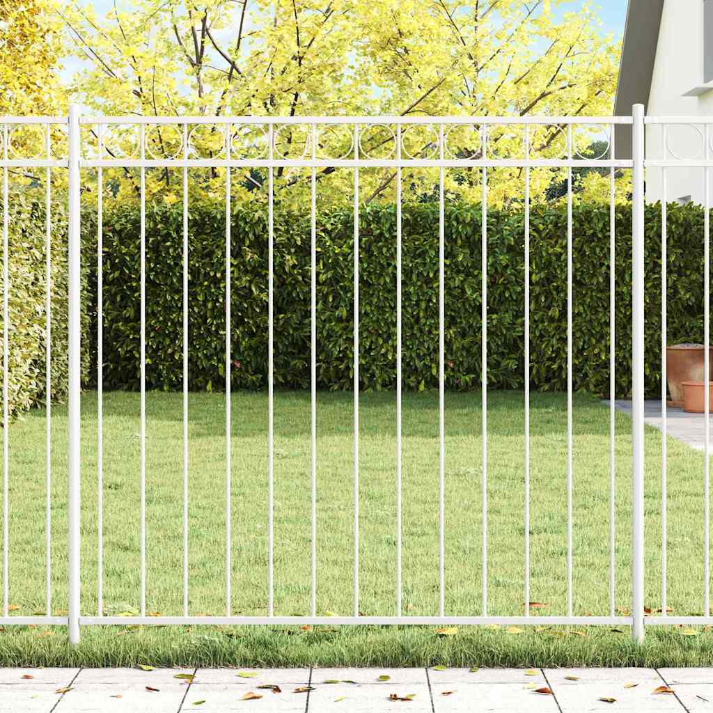 Elemento Recinzione ASSEN Bianco 170 x 120 cm Acciaio