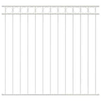 Elemento Recinzione ASSEN Bianco 170 x 120 cm Acciaio