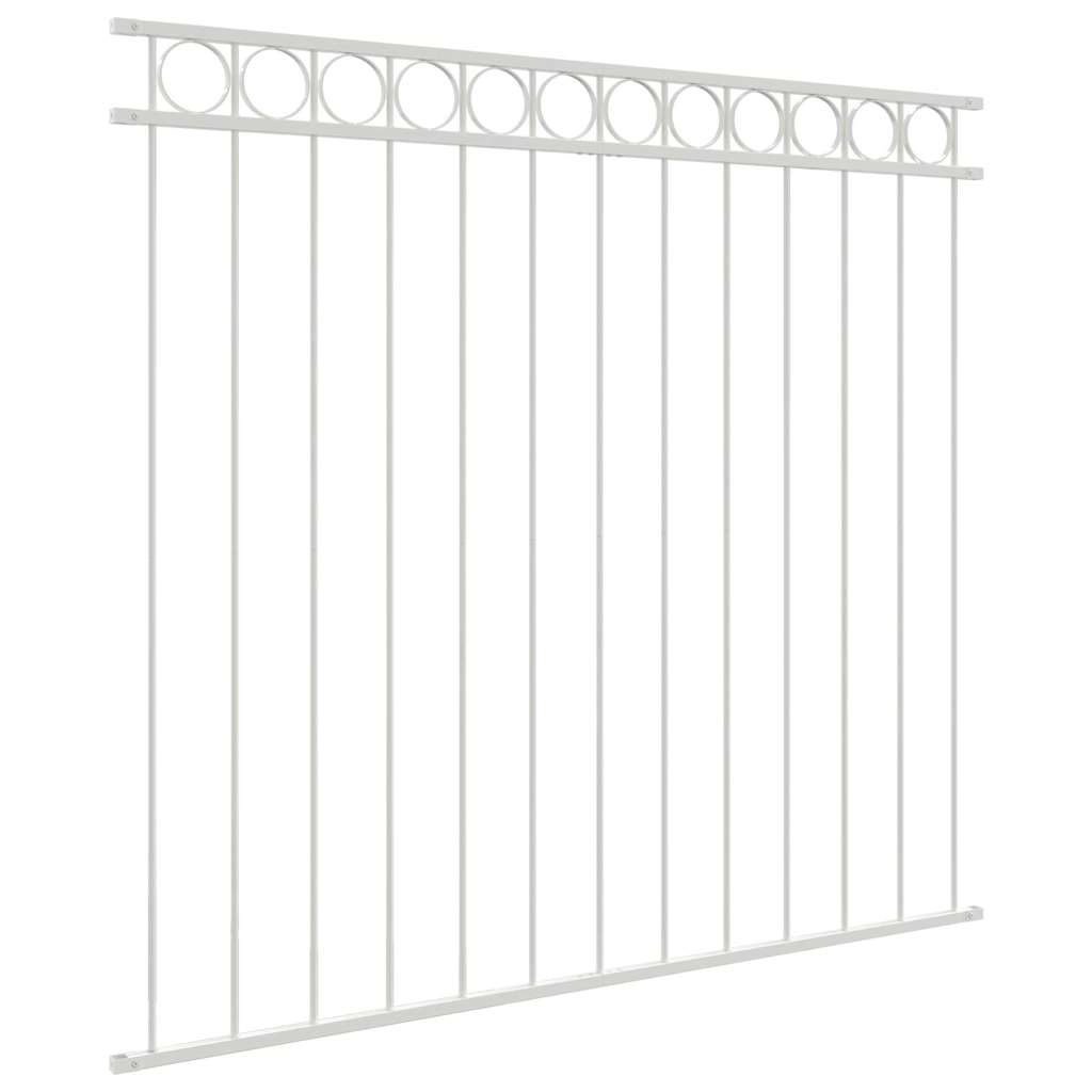 Elemento Recinzione ASSEN Bianco 170 x 120 cm Acciaio