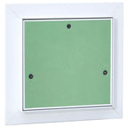 Pannello di Accesso Verde e Argento 20 x 20 cm in Alluminio e Cartongesso