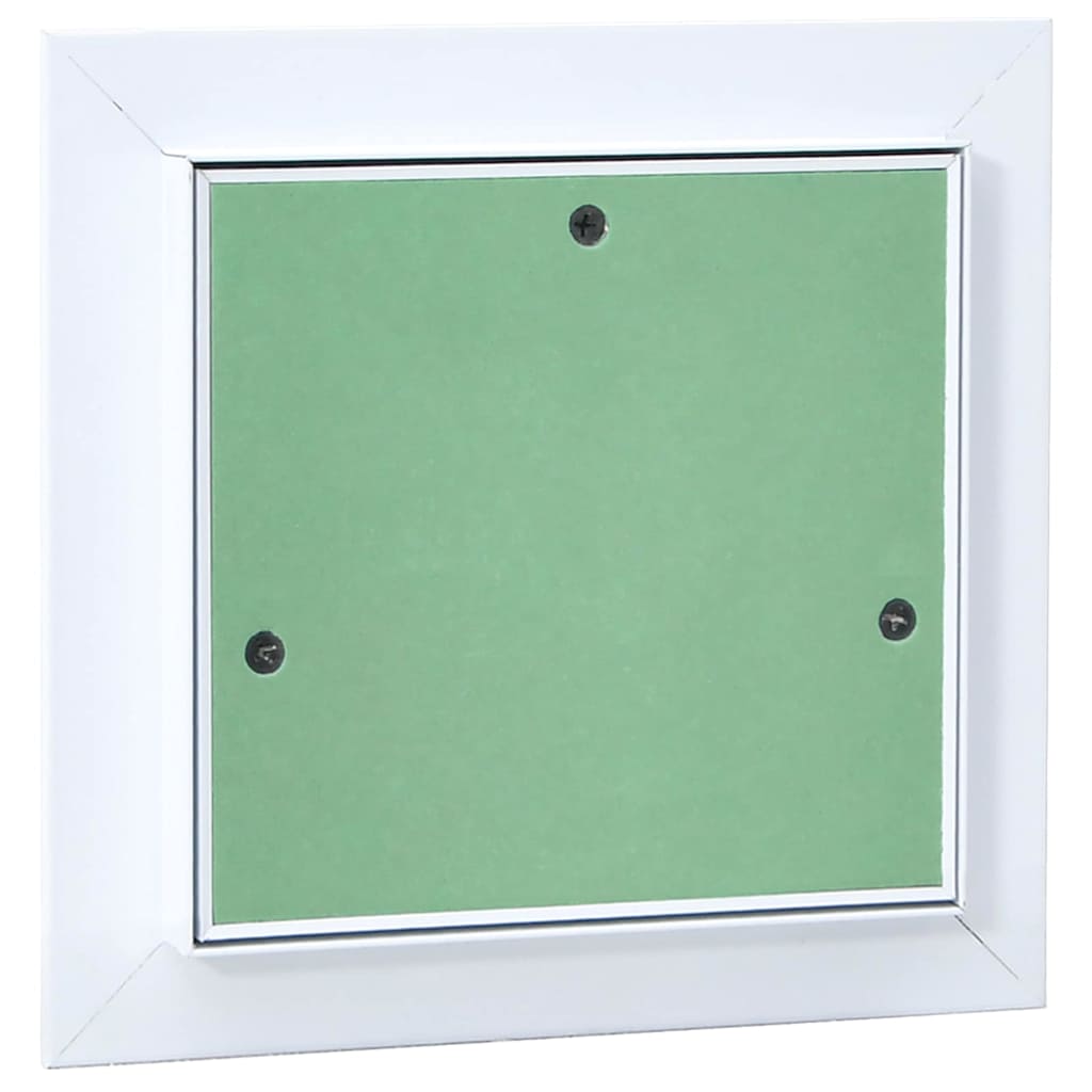 Pannello di Accesso Verde e Argento 20 x 20 cm in Alluminio e Cartongesso