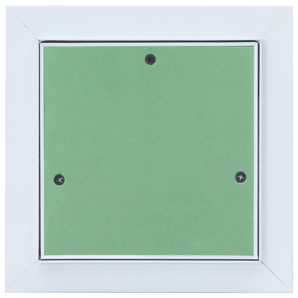 Pannello di Accesso Verde e Argento 20 x 20 cm in Alluminio e Cartongesso