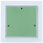 Pannello di Accesso Verde e Argento 20 x 20 cm in Alluminio e Cartongesso