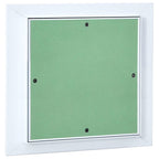 Pannello di Accesso Verde e Argento 30 x 30 cm in Alluminio e Cartongesso