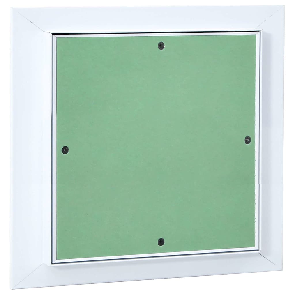Pannello di Accesso Verde e Argento 30 x 30 cm in Alluminio e Cartongesso
