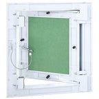 Pannello di Accesso Verde e Argento 30 x 30 cm in Alluminio e Cartongesso