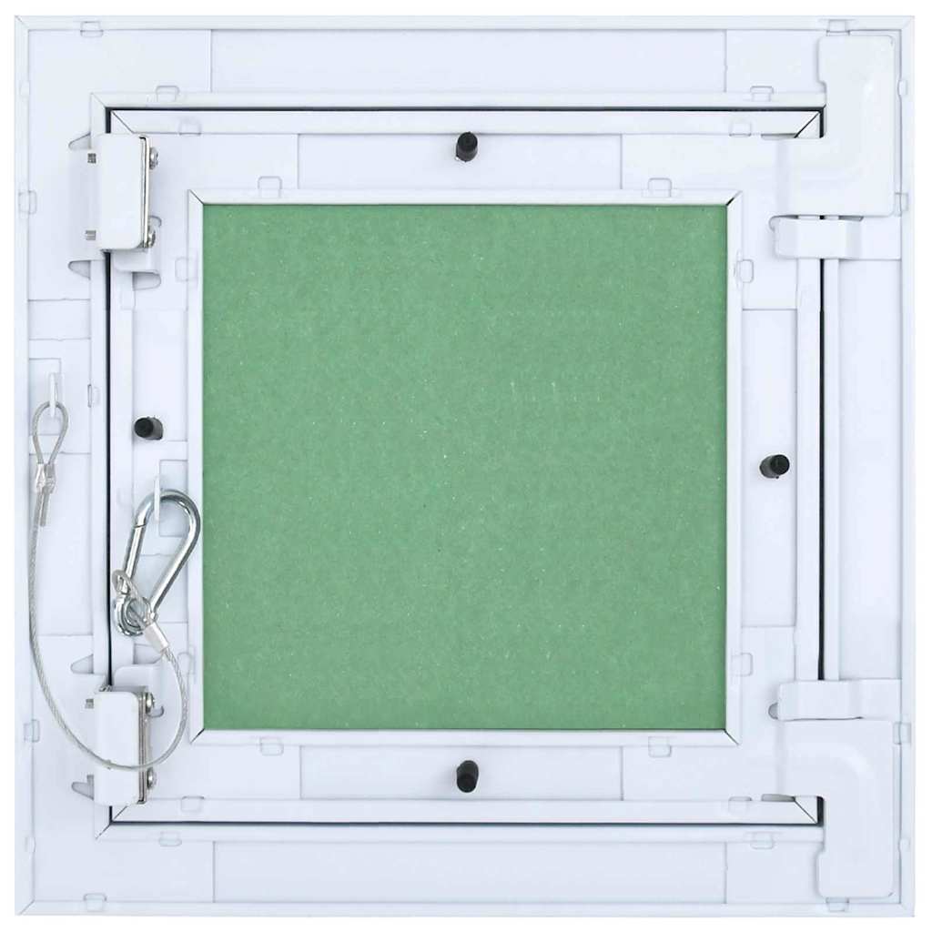 Pannello di Accesso Verde e Argento 30 x 30 cm in Alluminio e Cartongesso