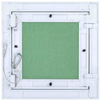 Pannello di Accesso Verde e Argento 30 x 30 cm in Alluminio e Cartongesso