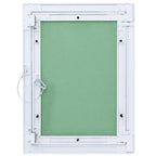 Pannello di Accesso Verde e Argento 35 x 45 cm