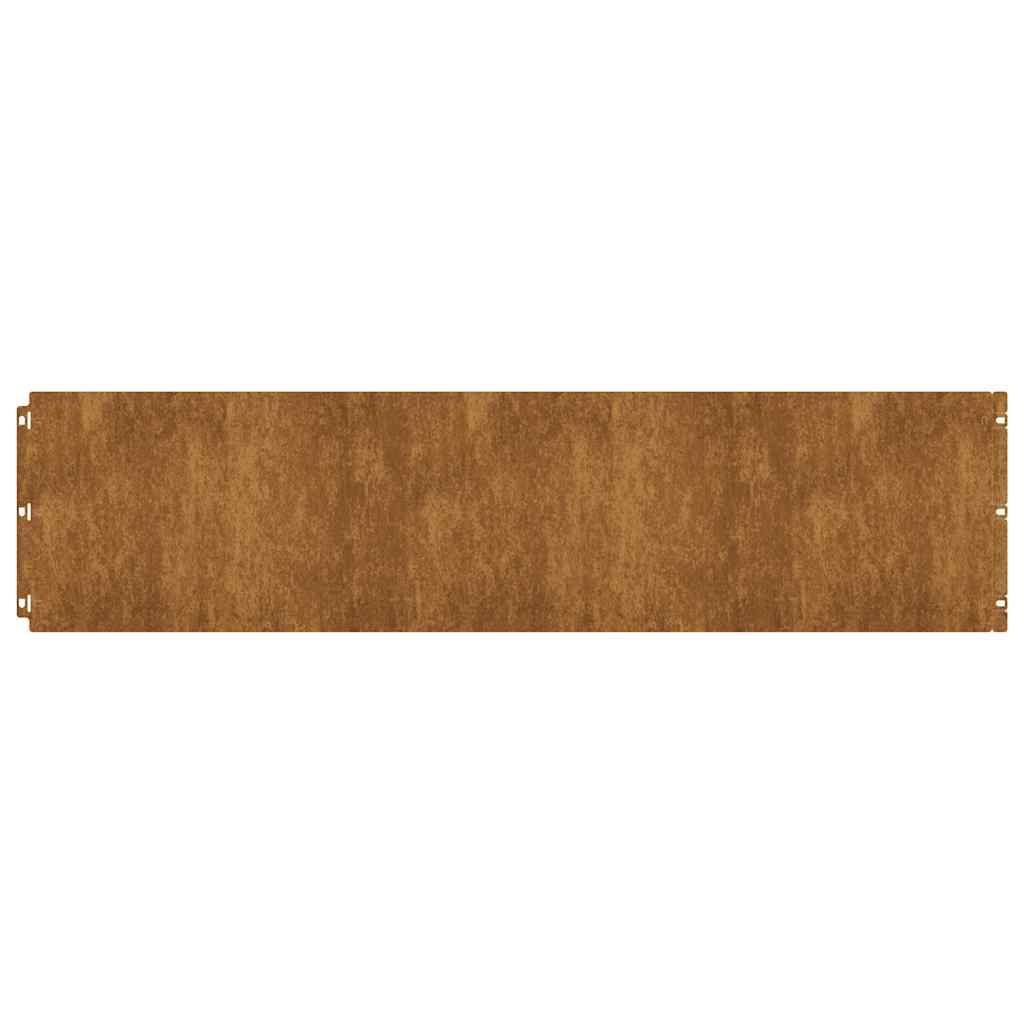 Bordure per Prato 20 pz 25x103 cm Flessibile Acciaio Corten