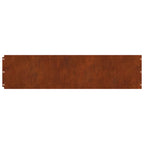 Bordure per Prato 20 pz 25x103 cm Flessibile Acciaio Corten