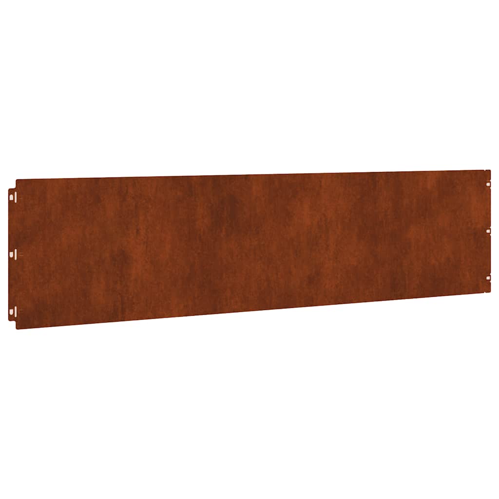 Bordure per Prato 20 pz 25x103 cm Flessibile Acciaio Corten