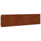 Bordure per Prato 20 pz 25x103 cm Flessibile Acciaio Corten
