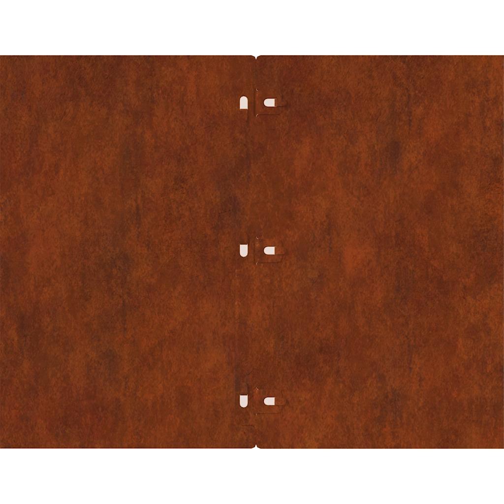 Bordure per Prato 20 pz 25x103 cm Flessibile Acciaio Corten