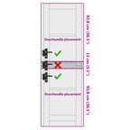 Porta Interna ORKDAL Marrone 61 x 198,5 cm