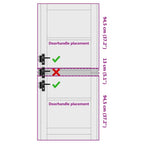Porta Interna ORKDAL Bianco Primi 83 x 202 cm