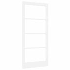 Porta Interna ORKDAL Bianco 93 x 202 cm Legno Pino Massello e Vetro