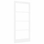 Porta Interna ORKDAL Bianco 93 x 202 cm Legno Pino Massello e Vetro