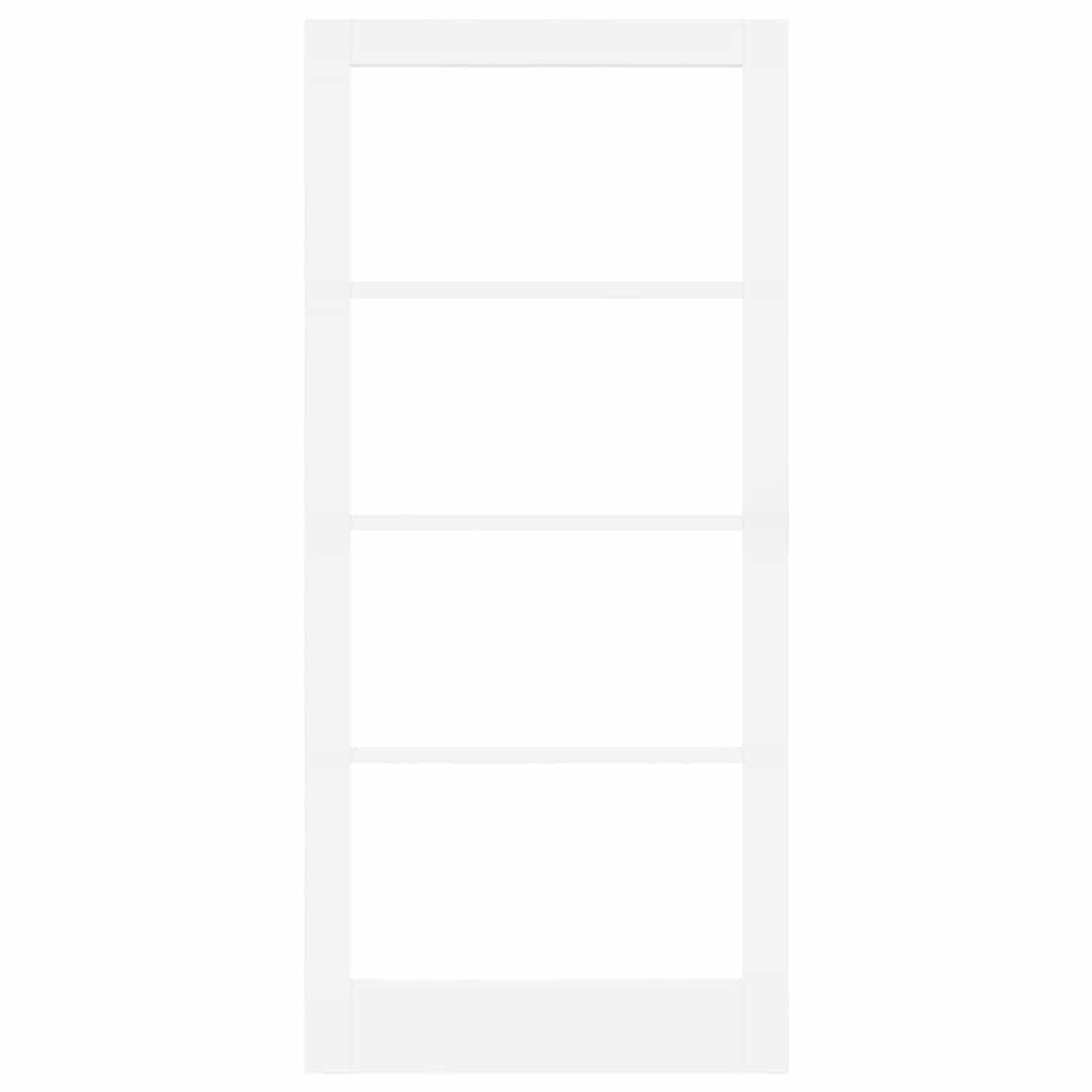Porta Interna ORKDAL Bianco 93 x 202 cm Legno Pino Massello e Vetro