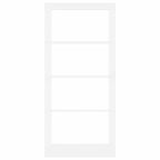 Porta Interna ORKDAL Bianco 93 x 202 cm Legno Pino Massello e Vetro