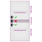 Porta Interna ORKDAL Marrone 93 x 211 cm