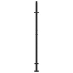 Cancello da giardino nero 100x150 cm in acciaio design taglio laser