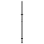 Cancello da giardino nero 100x175 cm in acciaio design tagliato al laser
