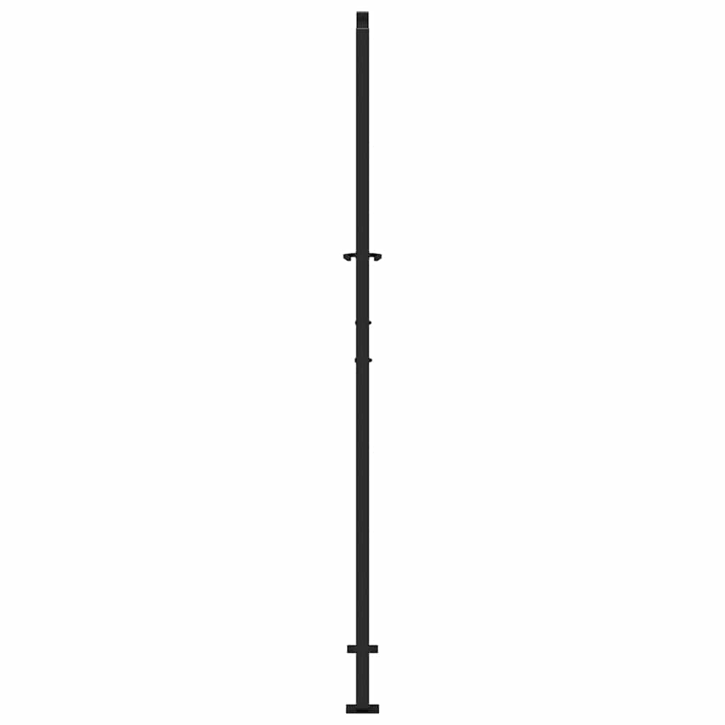 Cancello da giardino nero 100x200 cm in acciaio design tagliato al laser