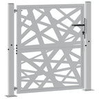 Cancello da giardino 100x100 cm acciaio corten