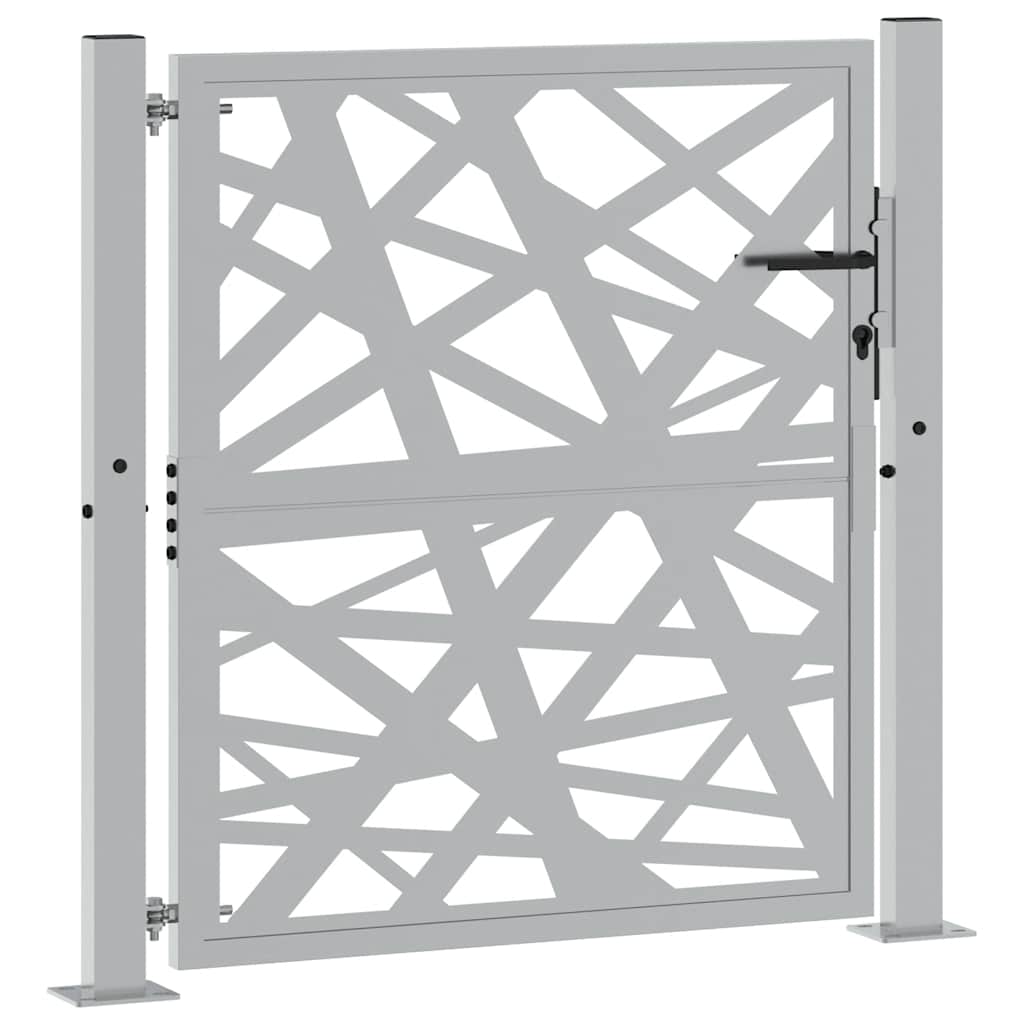 Cancello da giardino 100x100 cm acciaio corten
