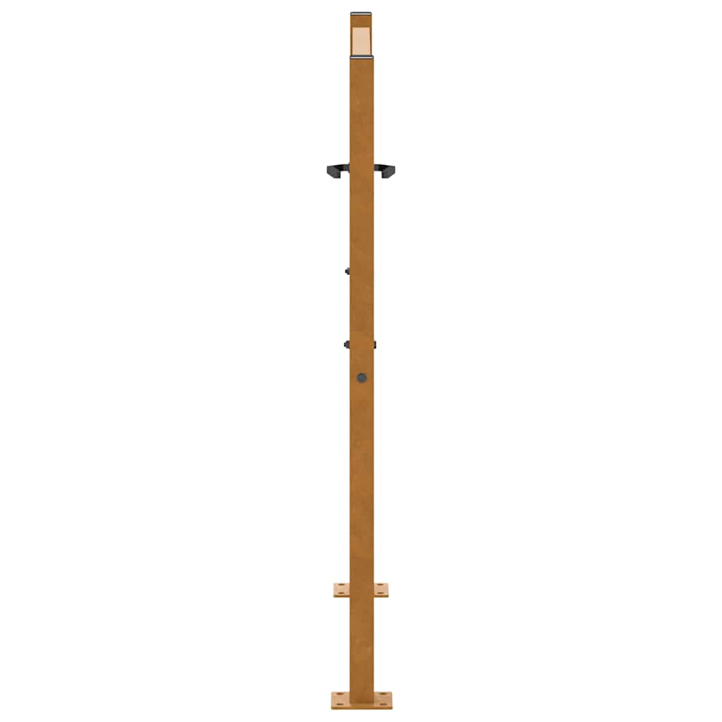 Cancello da giardino 100x100 cm acciaio corten