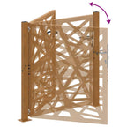 Cancello da giardino 100x100 cm acciaio corten
