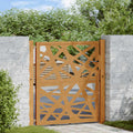 Cancello da giardino 100x100 cm acciaio corten