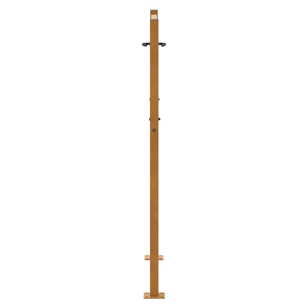 Cancello da giardino 100x125 cm in acciaio corten design tagliato al laser