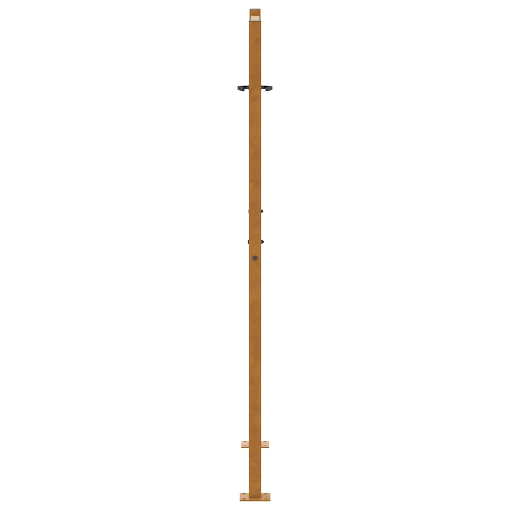 Cancello da giardino 100x150 cm in acciaio corten design tagliato al laser