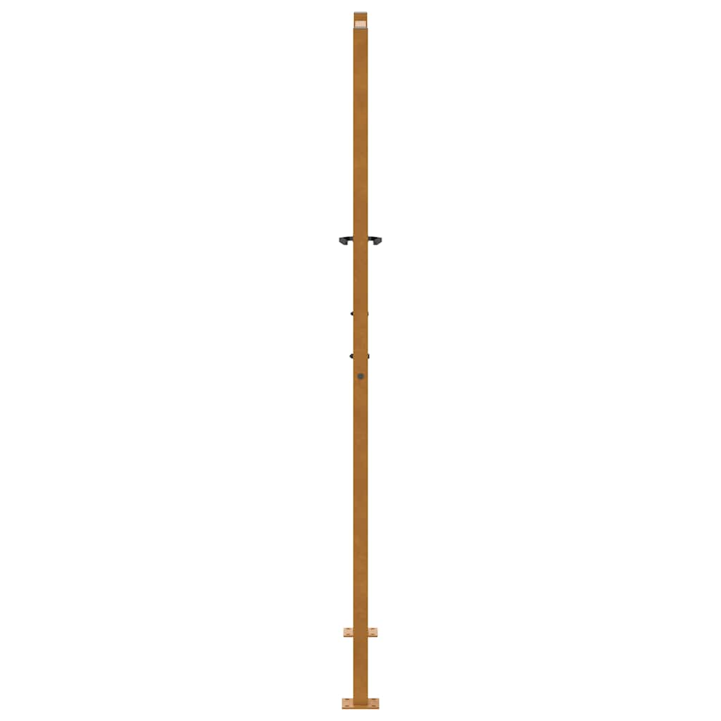 Cancello da giardino 100x175 cm in acciaio corten con design tagliato al laser