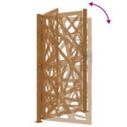 Cancello da giardino 100x175 cm in acciaio corten con design tagliato al laser