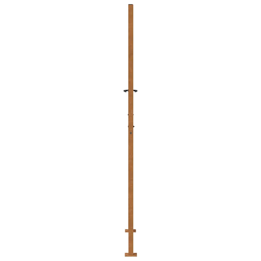 Cancello da giardino 100x200 cm in acciaio corten design tagliato al laser