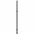Cancello da giardino nero 100x175 cm in acciaio con design a foglia