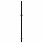 Cancello da giardino nero 100x200 cm in acciaio con design a foglia