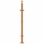 Cancello da giardino 100x100 cm in acciaio corten con design a foglia