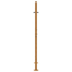 Cancello da giardino 100x150 cm in acciaio corten con design a foglia